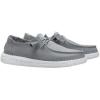 imageHEYDUDE Wendy Stretch Canvas Womens Shoes Womens Slipon Loafers Comfortable ampamp LightWeightMonument Grey