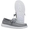 imageHEYDUDE Wendy Stretch Canvas Womens Shoes Womens Slipon Loafers Comfortable ampamp LightWeightMonument Grey