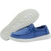 imageHEYDUDE Wendy Stretch Canvas Womens Shoes Womens Slipon Loafers Comfortable ampamp LightWeightNautical Blue