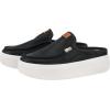 imageHEYDUDE Womens Austin Lift Platform Mule  Casual SlipOn Shoes  Lightweight Comfortable Stylish Everyday FootwearBlack Leather