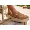 imageHEYDUDE Womens Delray Suede Platform Clog  Boho Style Elevated Casual SlipOn Shoes with Adjustable Strap  Lightweight Comfortable Suede Clogs for Women  Stylish Everyday FootwearTan