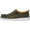 imageHEYDUDE Mens Wally Funk Duck Print SlipOn Loafers  Lightweight Comfortable Casual ShoesDark OliveMulti