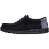 imageHEYDUDE Mens Wally Quilted SlipOn Loafers  Lightweight Comfortable Casual Moc Toe Everyday ShoesBlackMoon Grey