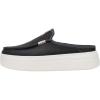 imageHEYDUDE Womens Austin Lift Platform Mule  Casual SlipOn Shoes  Lightweight Comfortable Stylish Everyday FootwearBlack Leather