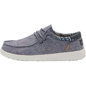 imageHEYDUDE Mens Paul  Mens Shoes  Mens Lace Up Loafers  Comfortable ampamp LightWeightChambray Navy