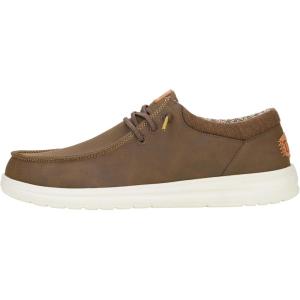 imageHEYDUDE Mens Paul  Mens Shoes  Mens Lace Up Loafers  Comfortable ampamp LightWeightClassic Brown