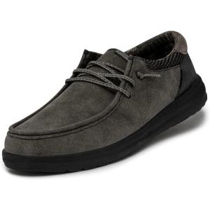 imageHEYDUDE Mens Paul  Mens Shoes  Mens Lace Up Loafers  Comfortable ampamp LightWeightDusty Olive