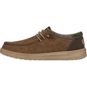 imageHEYDUDE Mens Paul  Mens Shoes  Mens Lace Up Loafers  Comfortable ampamp LightWeightNut