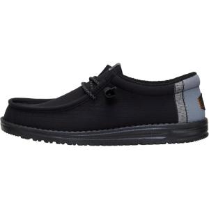 imageHEYDUDE Mens Wally Quilted SlipOn Loafers  Lightweight Comfortable Casual Moc Toe Everyday ShoesBlackMoon Grey