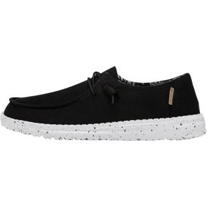 imageHEYDUDE Wendy Stretch Canvas Womens Shoes Womens Slipon Loafers Comfortable ampamp LightWeightBlack Odyssey