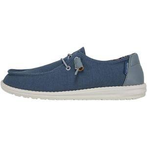 imageHEYDUDE Wendy Stretch Canvas Womens Shoes Womens Slipon Loafers Comfortable ampamp LightWeightCitadel Blue