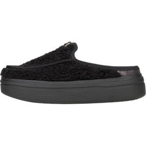imageHEYDUDE Womens Austin Lift Platform Mule  Casual SlipOn Shoes  Lightweight Comfortable Stylish Everyday FootwearBlack Sherpa