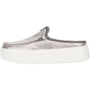 imageHEYDUDE Womens Austin Lift Platform Mule  Casual SlipOn Shoes  Lightweight Comfortable Stylish Everyday FootwearMetallic Charcoal