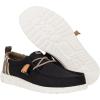 imageHEYDUDE Mens Wally Craft Linen SlipOn Loafers  Lightweight Comfortable Shoes  Travel Ready Casual Walking SneakersBlackWalnut