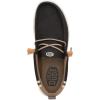 imageHEYDUDE Mens Wally Craft Linen SlipOn Loafers  Lightweight Comfortable Shoes  Travel Ready Casual Walking SneakersBlackWalnut