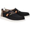 imageHEYDUDE Mens Wally Craft Linen SlipOn Loafers  Lightweight Comfortable Shoes  Travel Ready Casual Walking SneakersBlackWalnut