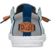 imageHEYDUDE Mens Wally Craft Linen SlipOn Loafers  Lightweight Comfortable Shoes  Travel Ready Casual Walking SneakersIceberg GreenMoon Grey