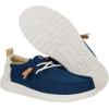imageHEYDUDE Mens Wally Craft Linen SlipOn Loafers  Lightweight Comfortable Shoes  Travel Ready Casual Walking SneakersSargasso BlueWhite