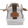 imageHEYDUDE Mens Wally Craft Linen SlipOn Loafers  Lightweight Comfortable Shoes  Travel Ready Casual Walking SneakersTimberSilver Birch
