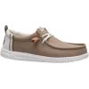 imageHEYDUDE Mens Wally Craft Linen SlipOn Loafers  Lightweight Comfortable Shoes  Travel Ready Casual Walking SneakersTimberSilver Birch