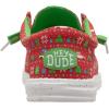 imageHEYDUDE Mens Wally Holiday SlipOn Loafers  Lightweight Comfortable Casual ShoesRedGreenMulti