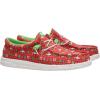 imageHEYDUDE Mens Wally Holiday SlipOn Loafers  Lightweight Comfortable Casual ShoesRedGreenMulti