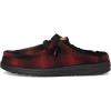 imageHEYDUDE Mens Wally Slip Cozy Plaid SlipOnRed PlaidBlack