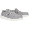 imageHEYDUDE Wendy Stretch Sox Womens Shoes Womens Slipon Loafers Comfortable ampamp LightWeightLight Grey
