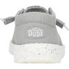 imageHEYDUDE Wendy Stretch Sox Womens Shoes Womens Slipon Loafers Comfortable ampamp LightWeightLight Grey