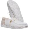 imageHEYDUDE Womens Wendy Boho Knit  Womens Lightweight Casual SlipOn Loafers  Comfortable Everyday ShoesWhite