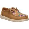 imageHEYDUDE Womens Wendy Cross Stitch SlipOn Loafers  Casual Lightweight Embroidered Shoes  Comfortable Everyday WearTanMulti