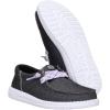 imageHEYDUDE Womens Wendy Funk Friendship Lace SlipOn Shoes  Lightweight Comfortable Loafers with Stretch LacesBlack