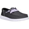imageHEYDUDE Womens Wendy Funk Friendship Lace SlipOn Shoes  Lightweight Comfortable Loafers with Stretch LacesBlack