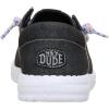 imageHEYDUDE Womens Wendy Funk Friendship Lace SlipOn Shoes  Lightweight Comfortable Loafers with Stretch LacesBlack