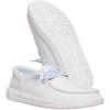 imageHEYDUDE Womens Wendy Funk Friendship Lace SlipOn Shoes  Lightweight Comfortable Loafers with Stretch LacesWhite