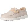 imageHEYDUDE Womens Wendy Wool Cozy SlipOn Loafers  Comfortable Lightweight Shoes with Sherpa Lining for All Day ComfortOatmeal