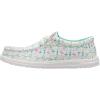 imageHEYDUDE Mens Wally Holiday SlipOn Loafers  Lightweight Comfortable Casual ShoesWhiteMulti
