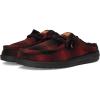 imageHEYDUDE Mens Wally Slip Cozy Plaid SlipOnRed PlaidBlack