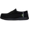imageHEYDUDE Mens Wally Work CT  MetalFree Composite Toe  WaterRepellent SlipResistant Work Shoes  AllDay ComfortBlackBlack