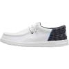 imageHEYDUDE Wally Mens Funk Jersey Jacquard  Lightweight Mens SlipOn Loafers  Comfortable Walking Shoes for Everyday WearWhiteMulti