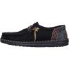 imageHEYDUDE Womens Wendy Boho Knit  Womens Lightweight Casual SlipOn Loafers  Comfortable Everyday ShoesBlack