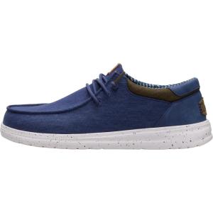 imageHEYDUDE Paul Washed Doeskin Tan Mens ShoesVintage BlueMulti