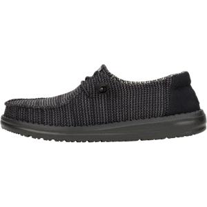 imageHEYDUDE Wendy Stretch Sox Womens Shoes Womens Slipon Loafers Comfortable ampamp LightWeightBlackBlack