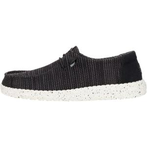 imageHEYDUDE Wendy Stretch Sox Womens Shoes Womens Slipon Loafers Comfortable ampamp LightWeightBlackWhite