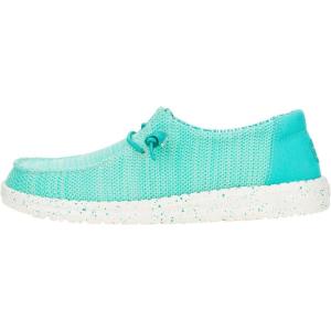 imageHEYDUDE Wendy Stretch Sox Womens Shoes Womens Slipon Loafers Comfortable ampamp LightWeightCeramic Blue