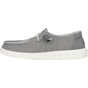 imageHEYDUDE Wendy Stretch Sox Womens Shoes Womens Slipon Loafers Comfortable ampamp LightWeightDark Grey