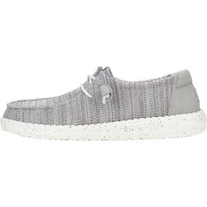 imageHEYDUDE Wendy Stretch Sox Womens Shoes Womens Slipon Loafers Comfortable ampamp LightWeightLight Grey