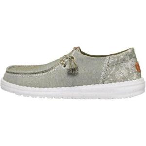 imageHEYDUDE Womens Wendy Funk Embroidered Floral SlipOn Loafers  Lightweight Comfortable EasyOn Casual ShoesOlive