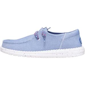 imageHEYDUDE Womens Wendy Funk Friendship Lace SlipOn Shoes  Lightweight Comfortable Loafers with Stretch LacesNavy