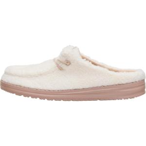 imageHEYDUDE Womens Wendy Sherpa SlipOn Mules  Lightweight Comfortable Shoes for Travel ampamp Casual WearEgret